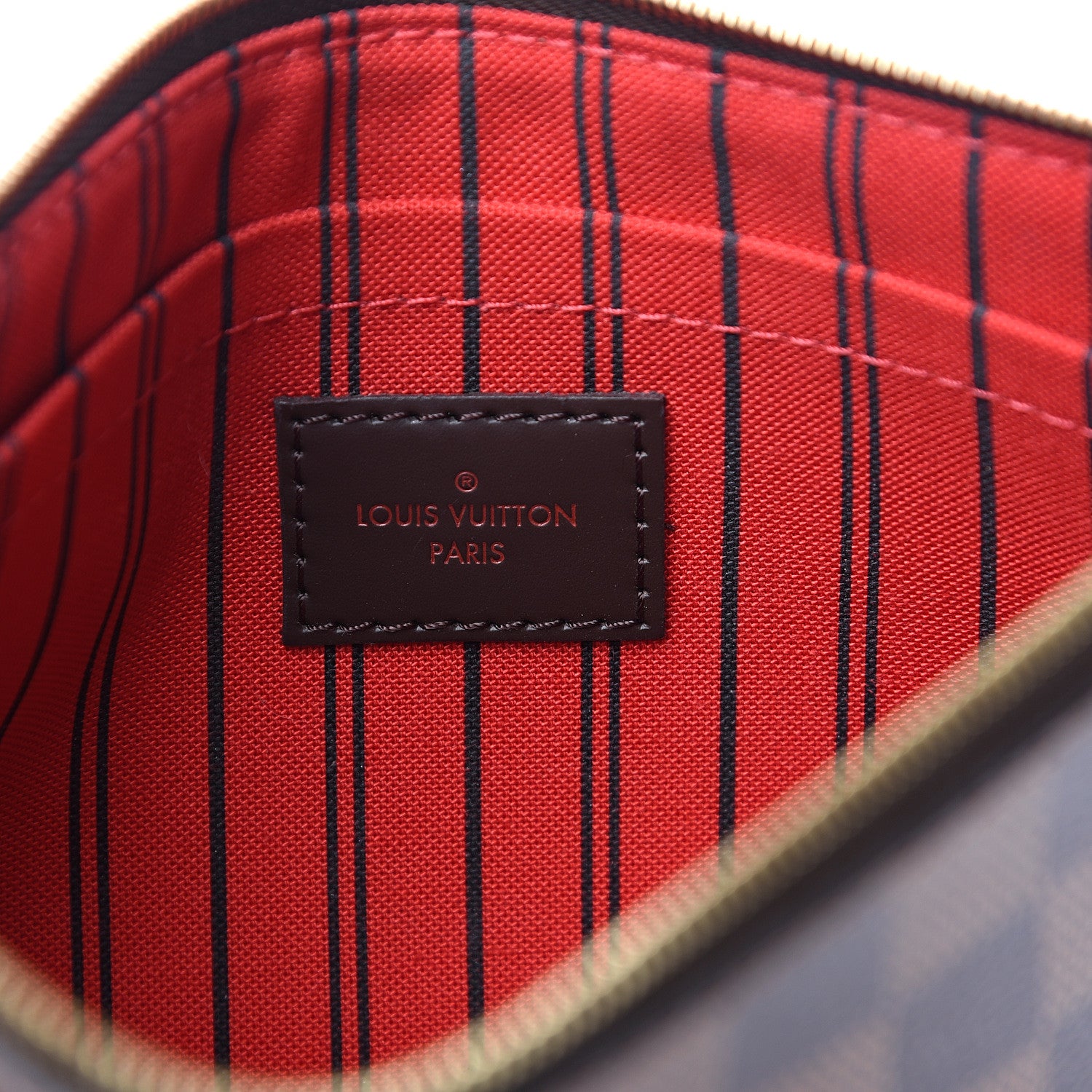 Louis Vuitton Damier Ebene Neverfull MM GM Pochette 5 of 6