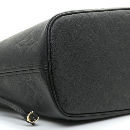 Louis Vuitton Empreinte Monogram Giant Neverfull MM Black 5 of 9