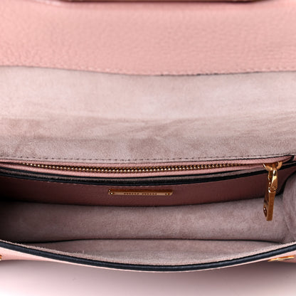 Miu Miu Goatskin Madras Soft Calfskin Crystal Embellished Shoulder Bag Orchidea 4 of 6
