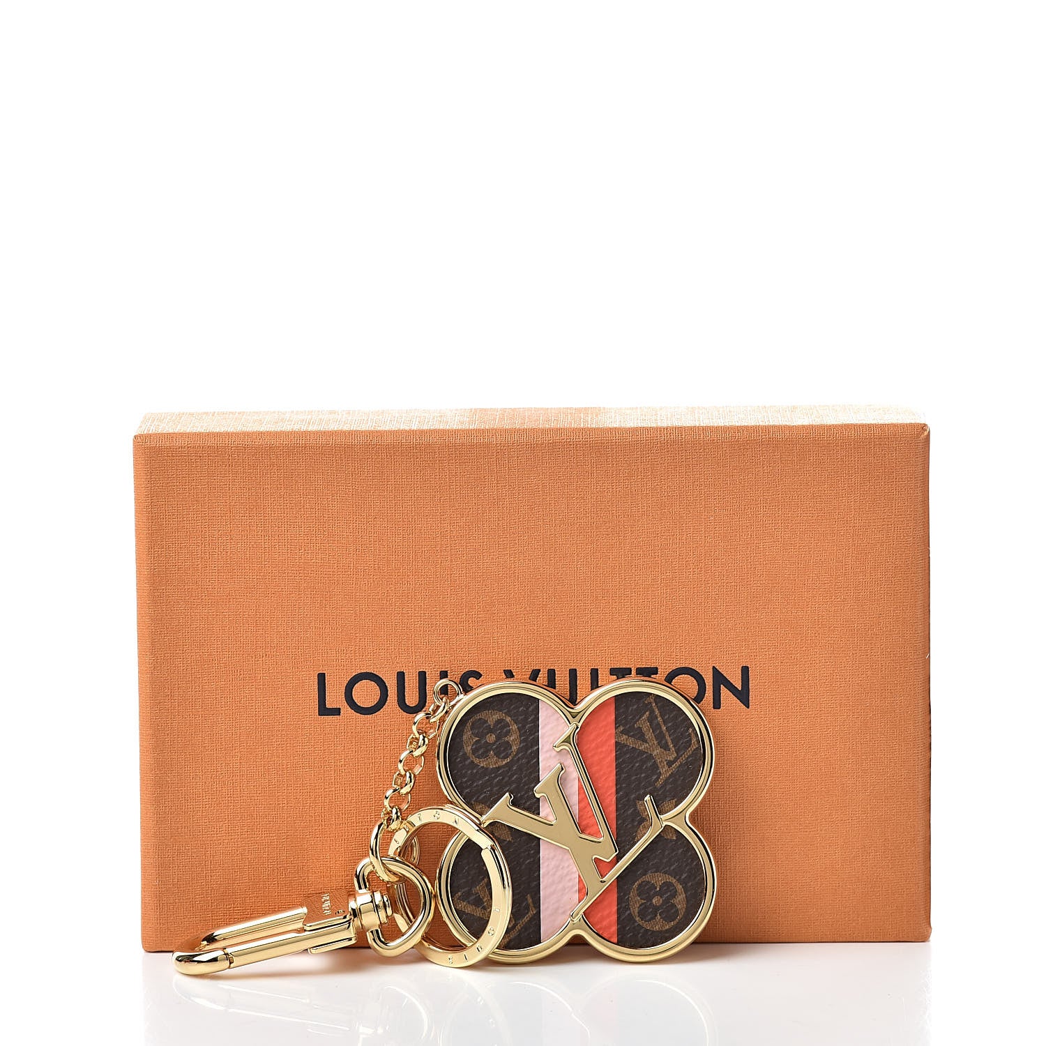 Louis Vuitton Metal Monogram Into The Flower Bag Charm Key Holder 5 of 5