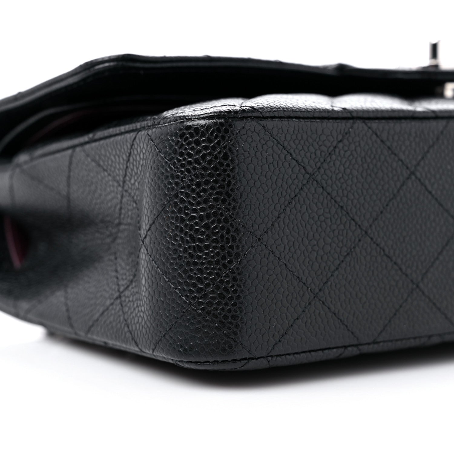 Chanel Caviar Quilted Medium Double Flap Black 8 of 10