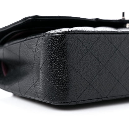 Chanel Caviar Quilted Medium Double Flap Black 8 of 10