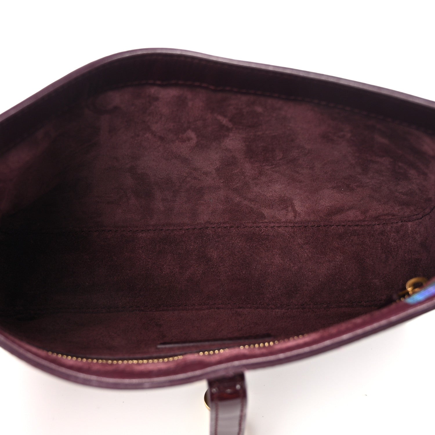 Saint Laurent Patent Calfskin Le 5 A 7 Hobo Spicy Chocolate 5 of 11