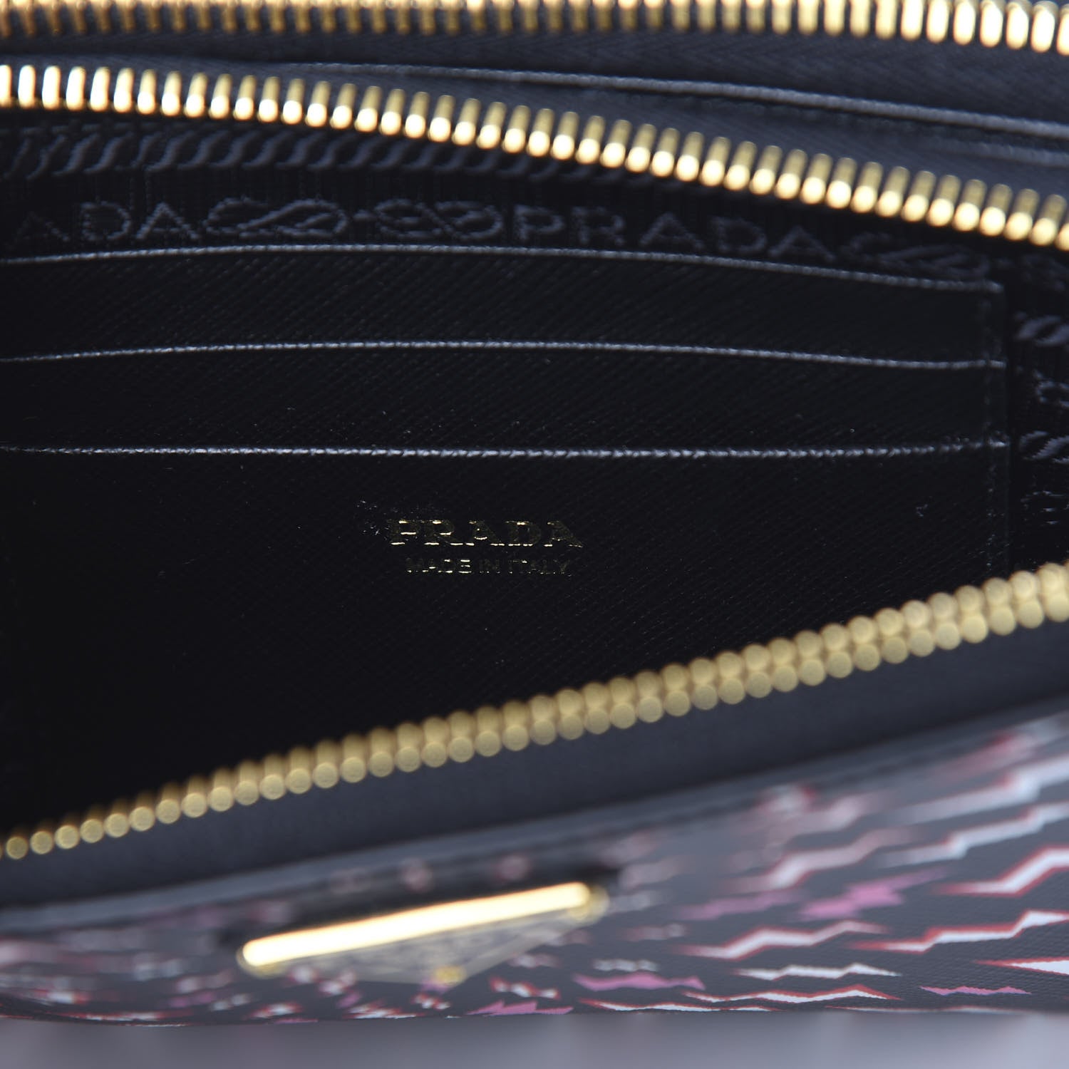 Prada X UNIVERSAL STUDIOS Saffiano Thunder Frankenstein Mini Double Zip Chain Crossbody Bag Lacca 6 of 9