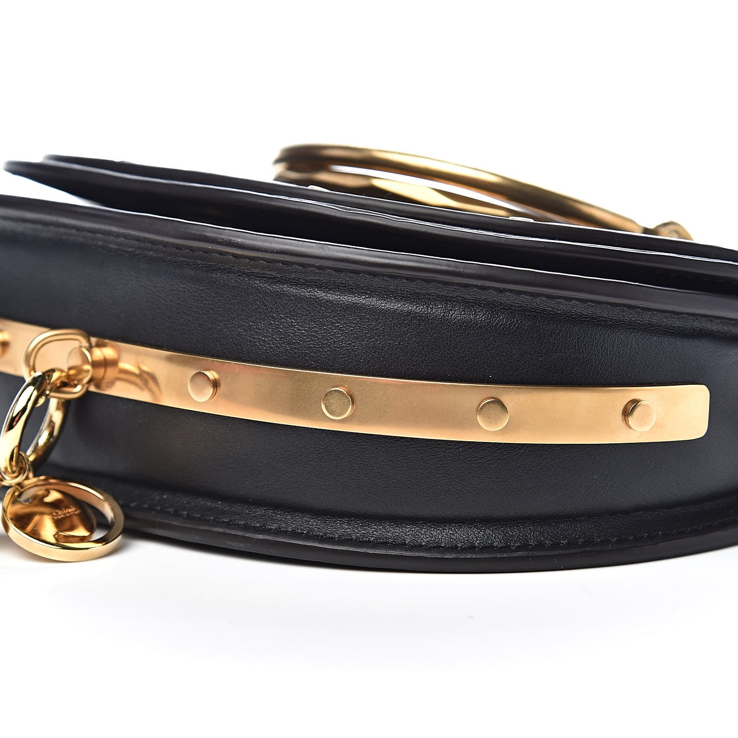 Chloe Calfskin Small Nile Bracelet Minaudiere Bag Black 9 of 10