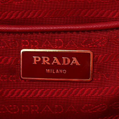 Prada Saffiano Lux Large Tote Fuoco 6 of 12
