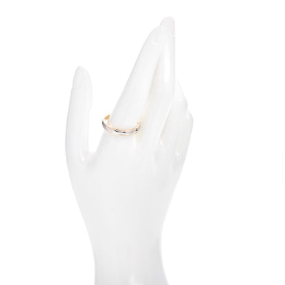 Tiffany Platinum 18K Yellow Gold Lucida 4mm Band Ring 68 12 2 of 4