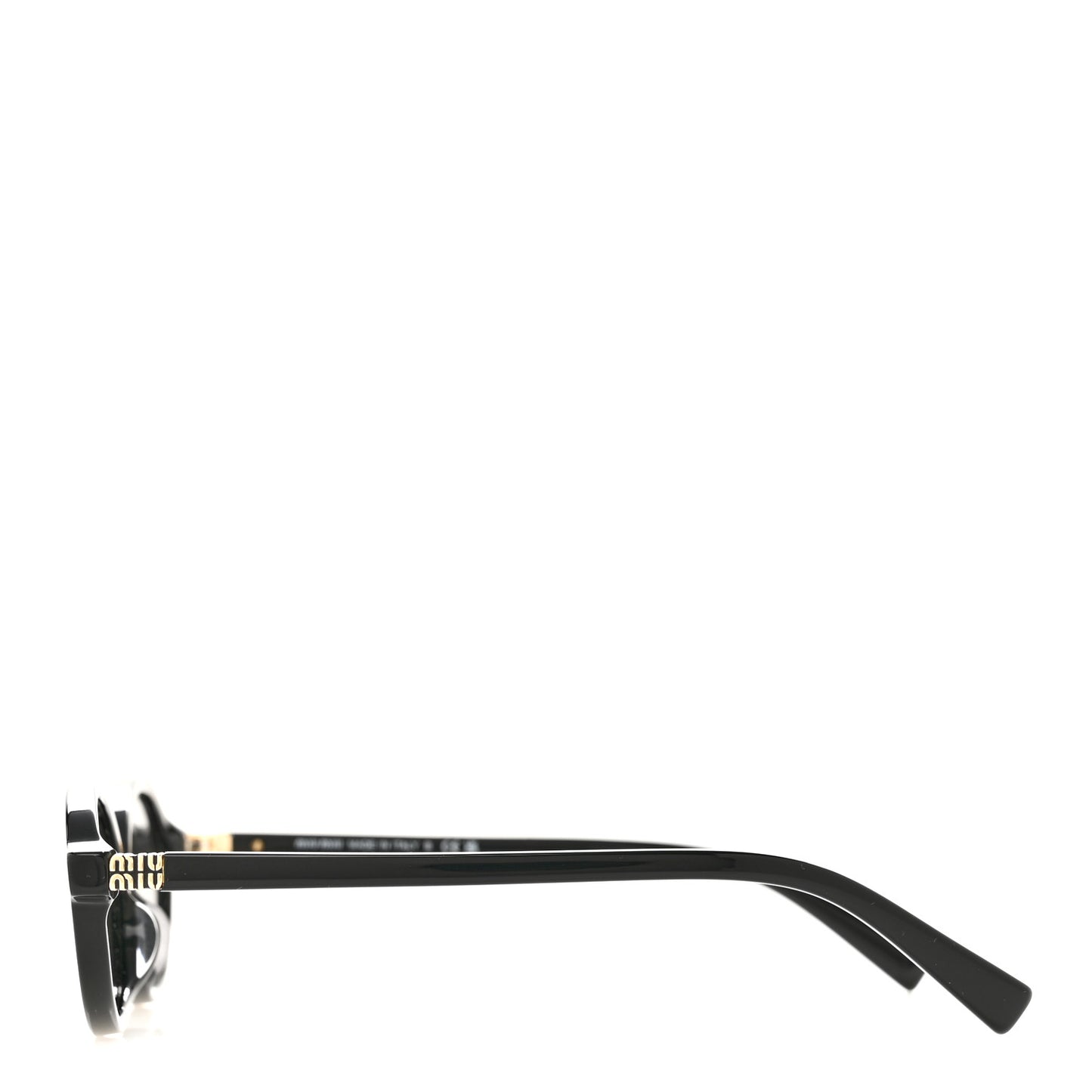 Acetate Oval Regard Sunglasses SMU04Z Black