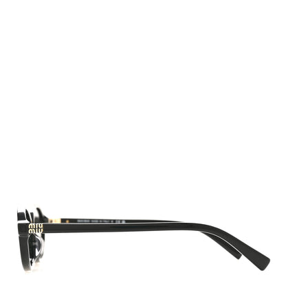 Miu Miu Acetate Oval Regard Sunglasses SMU04Z Black 3 of 8