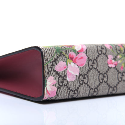 Gucci GG Supreme Monogram Blooms Large Cosmetic Case Beige Multicolor Dry Rose 6 of 12
