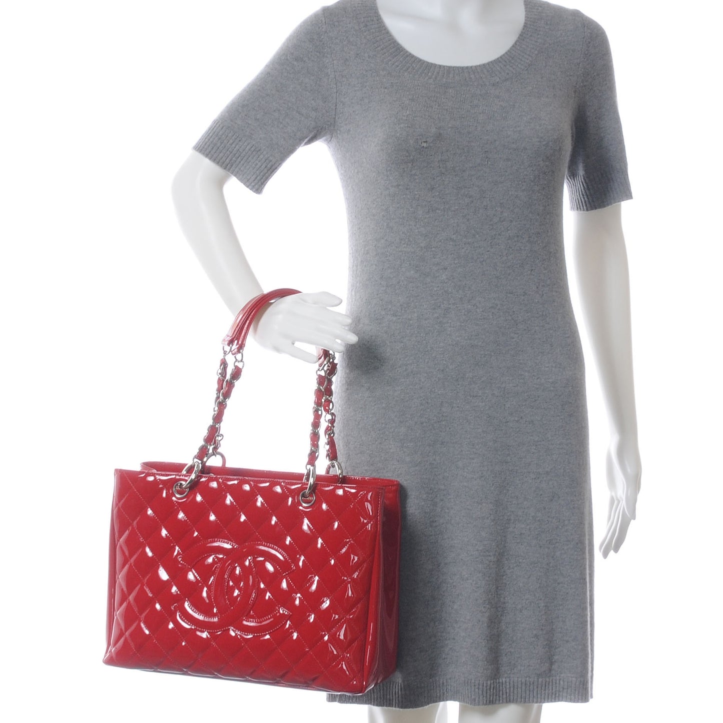 Patent Grand Shopping Tote GST Red