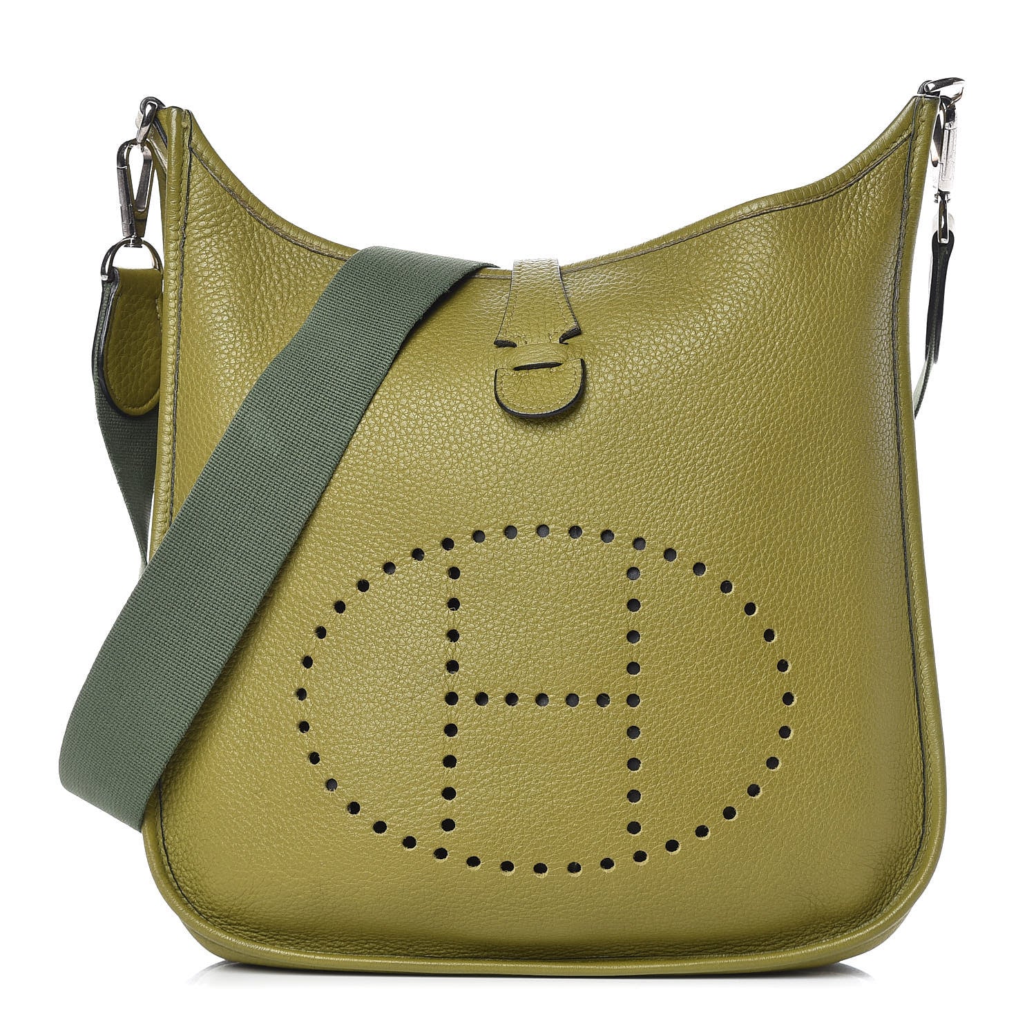 Hermes Taurillon Clemence Evelyne II PM Vert Chartreuse 1 of 18