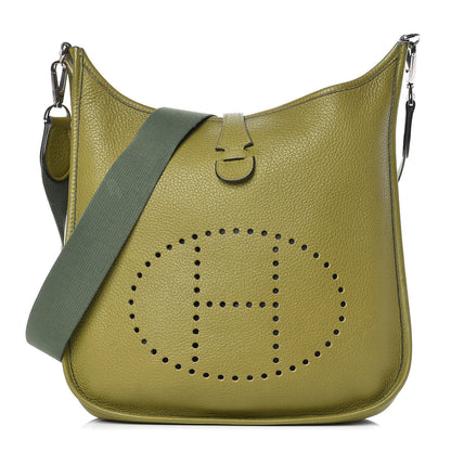 Hermes Taurillon Clemence Evelyne II PM Vert Chartreuse 1 of 18