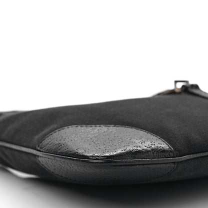 Gucci Canvas Bamboo Small Jackie O Hobo Black 7 of 8