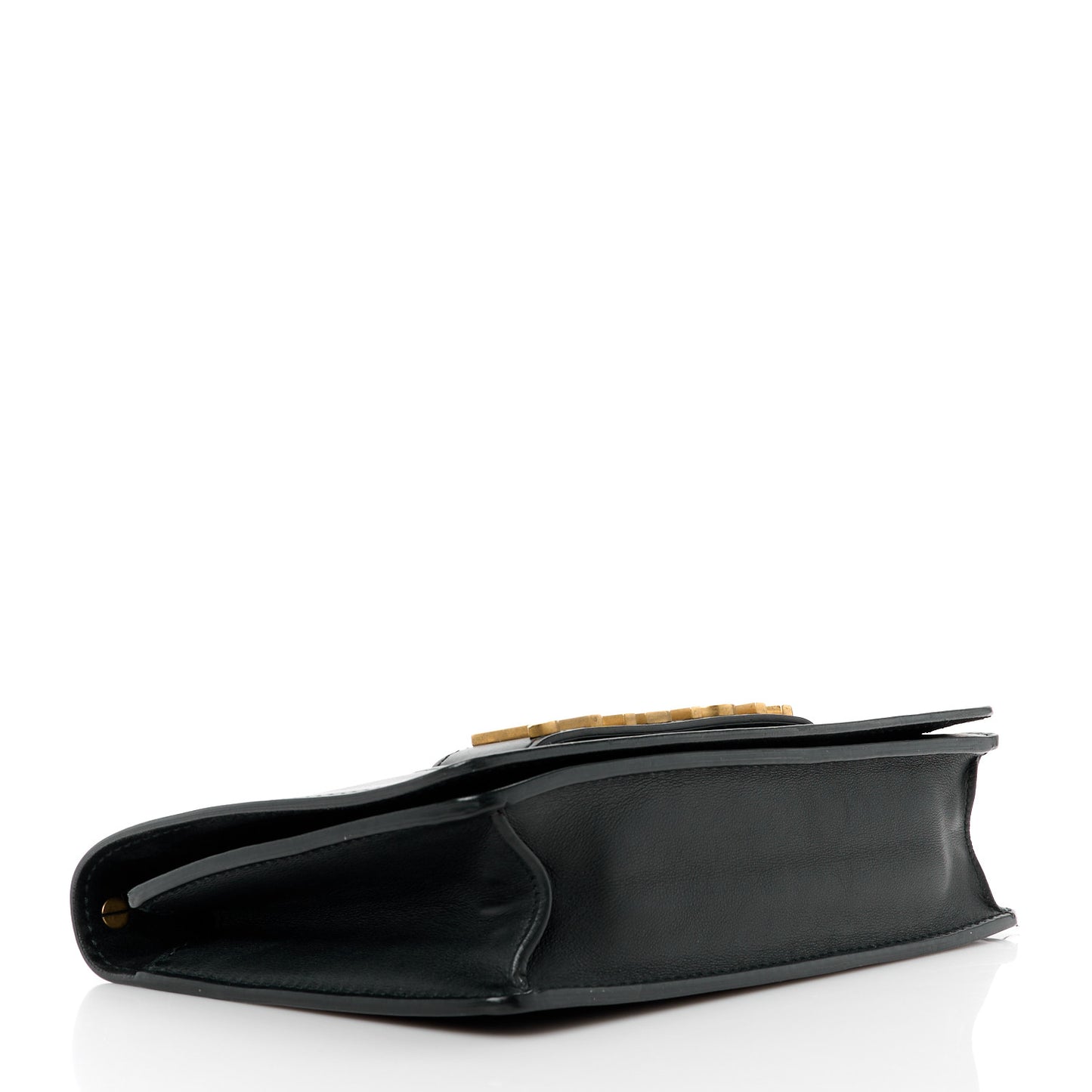 Calfskin J'Adior Chain Flap Bag Black