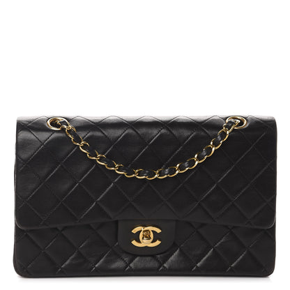 Chanel Lambskin Quilted Medium Double Flap Black 1 of 12