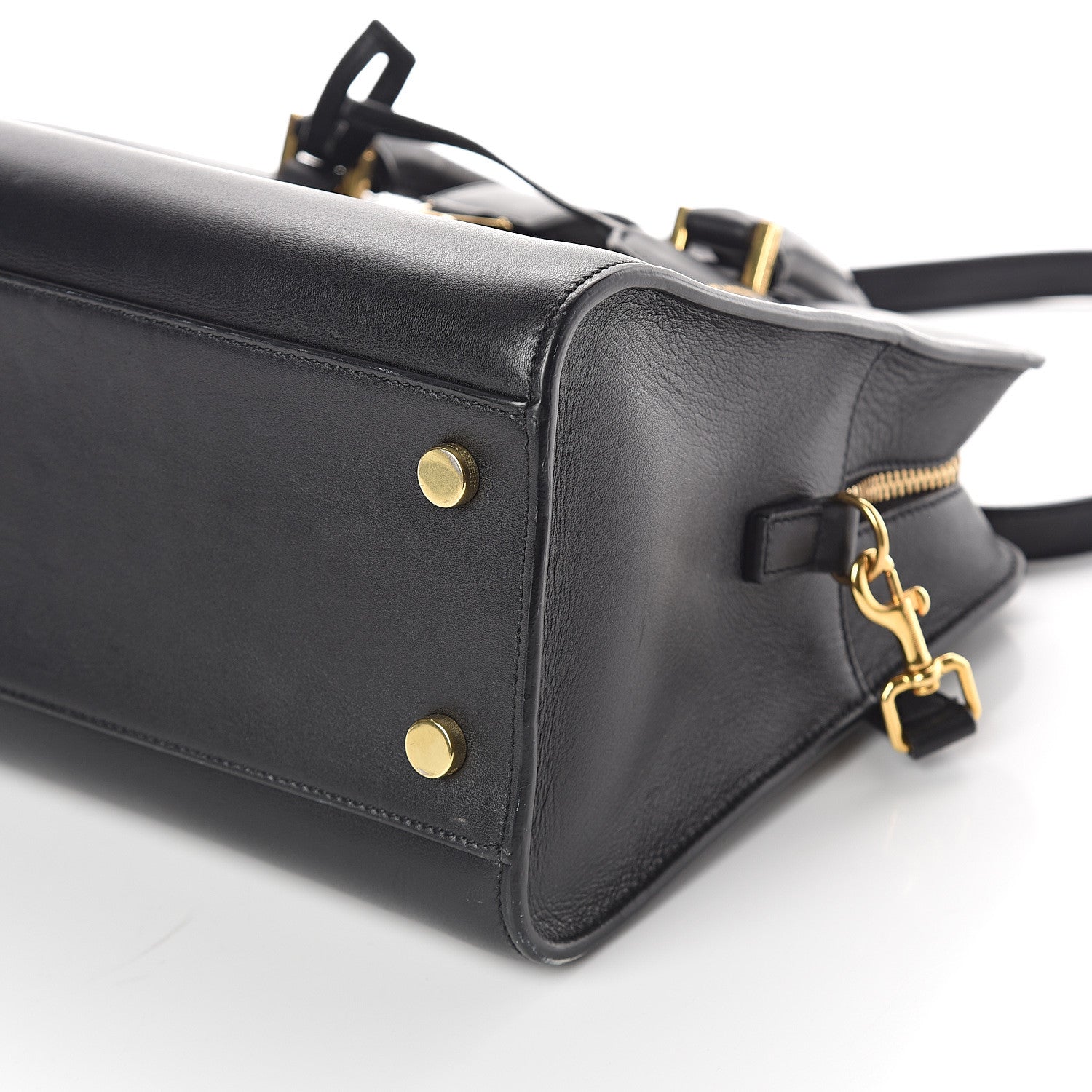 Saint Laurent Calfskin Small Monogram Cabas Black 8 of 8