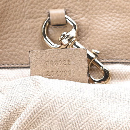 Gucci Pebbled Calfskin Medium Soho Chain Shoulder Bag Beige 7 of 12