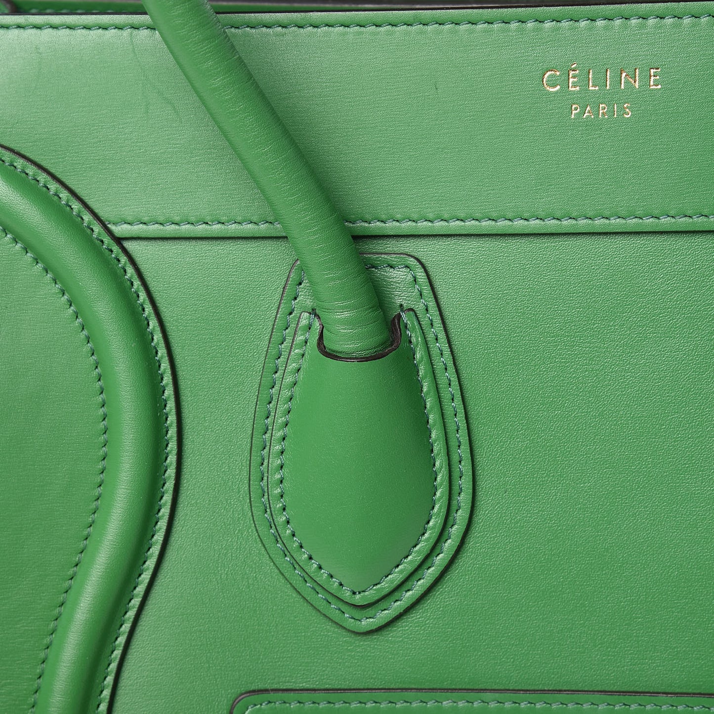 Palmelato Calfskin Micro Luggage Grass