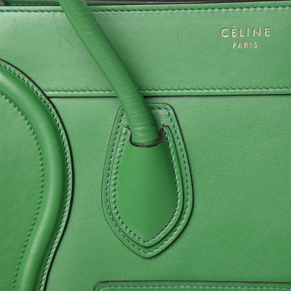 Celine Palmelato Calfskin Micro Luggage Grass 10 of 16