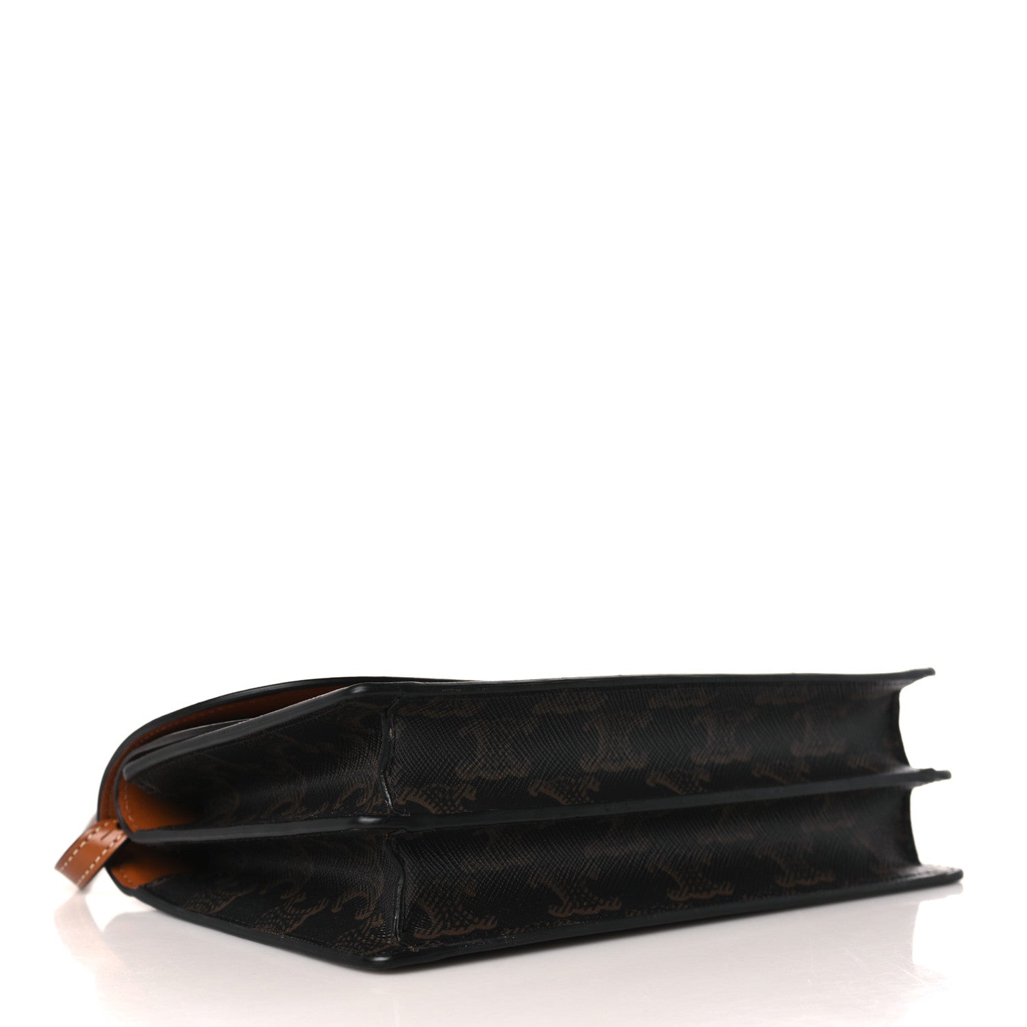 Celine Triomphe Canvas Lambskin Wallet On Strap Tan 4 of 11