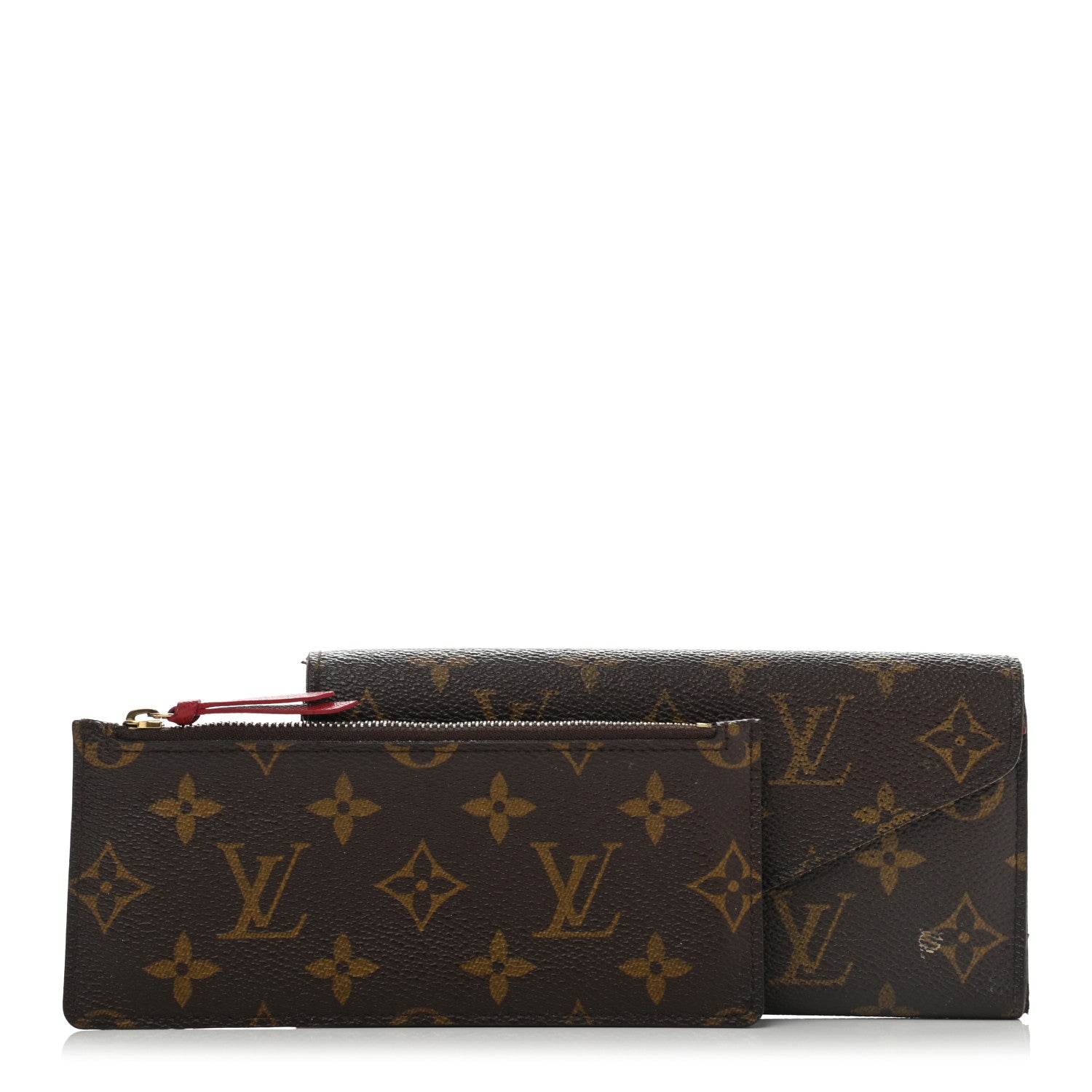 Louis Vuitton Monogram Josephine Wallet Red 2 of 18