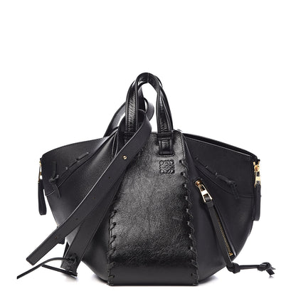 Loewe Calfskin Small Whipstitch Hammock Shoulder Bag Black 1 of 10
