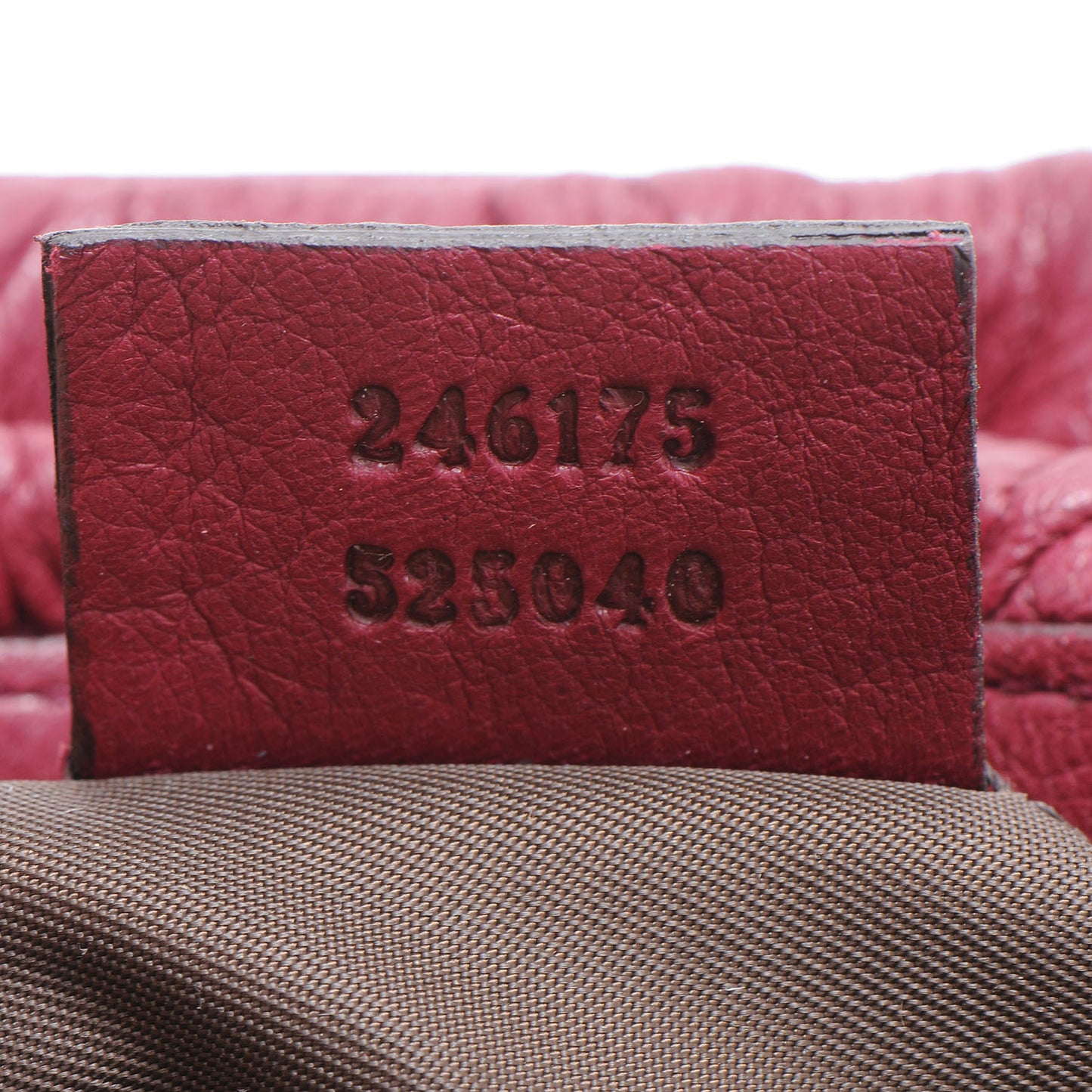 Leather Bamboo Cosmetic Case Red