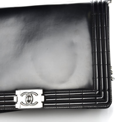 Chanel Glazed Calfskin Large Boy Flap Black 11 of 16