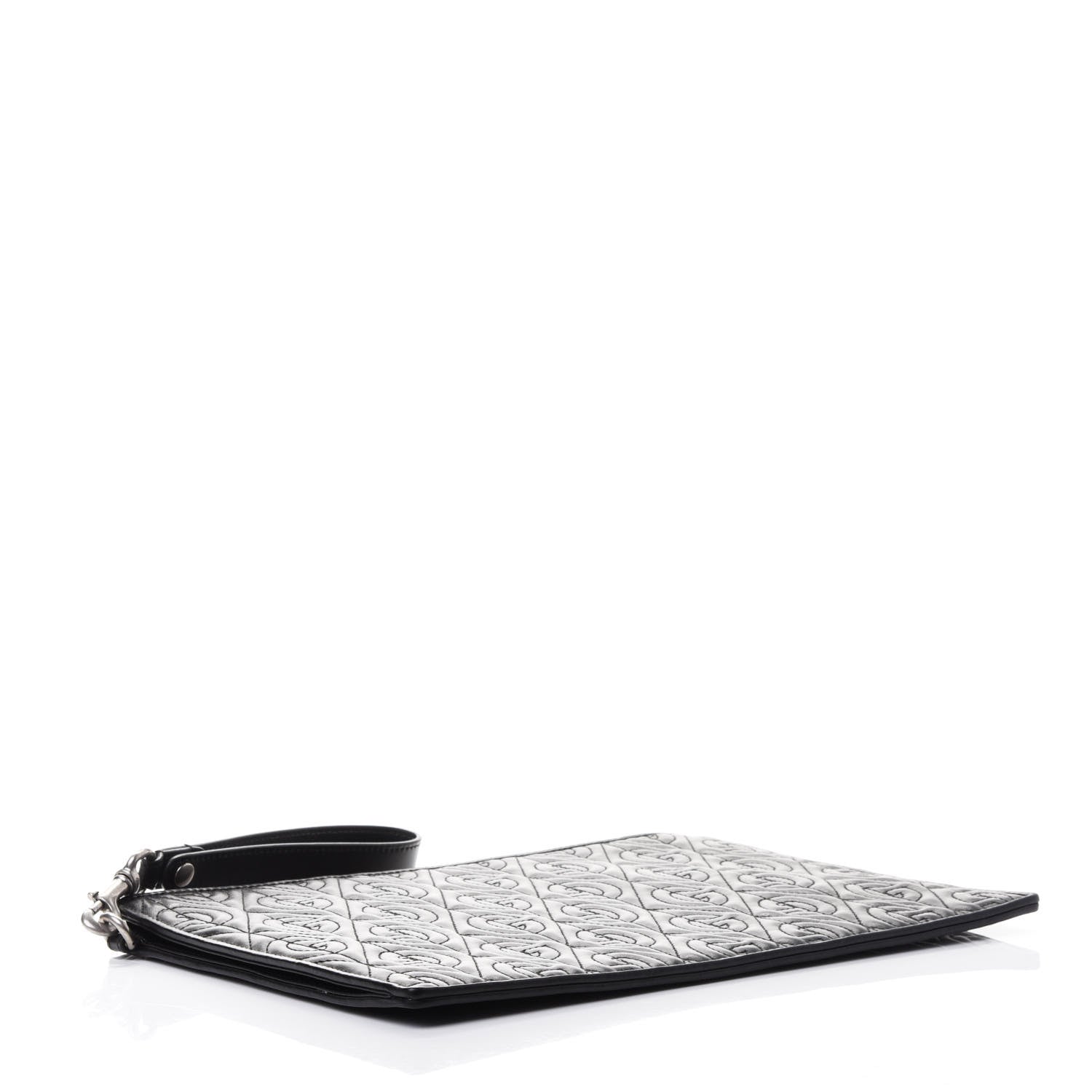 Gucci Calfskin G Rhombus Quilted Documents Holder Black 3 of 4