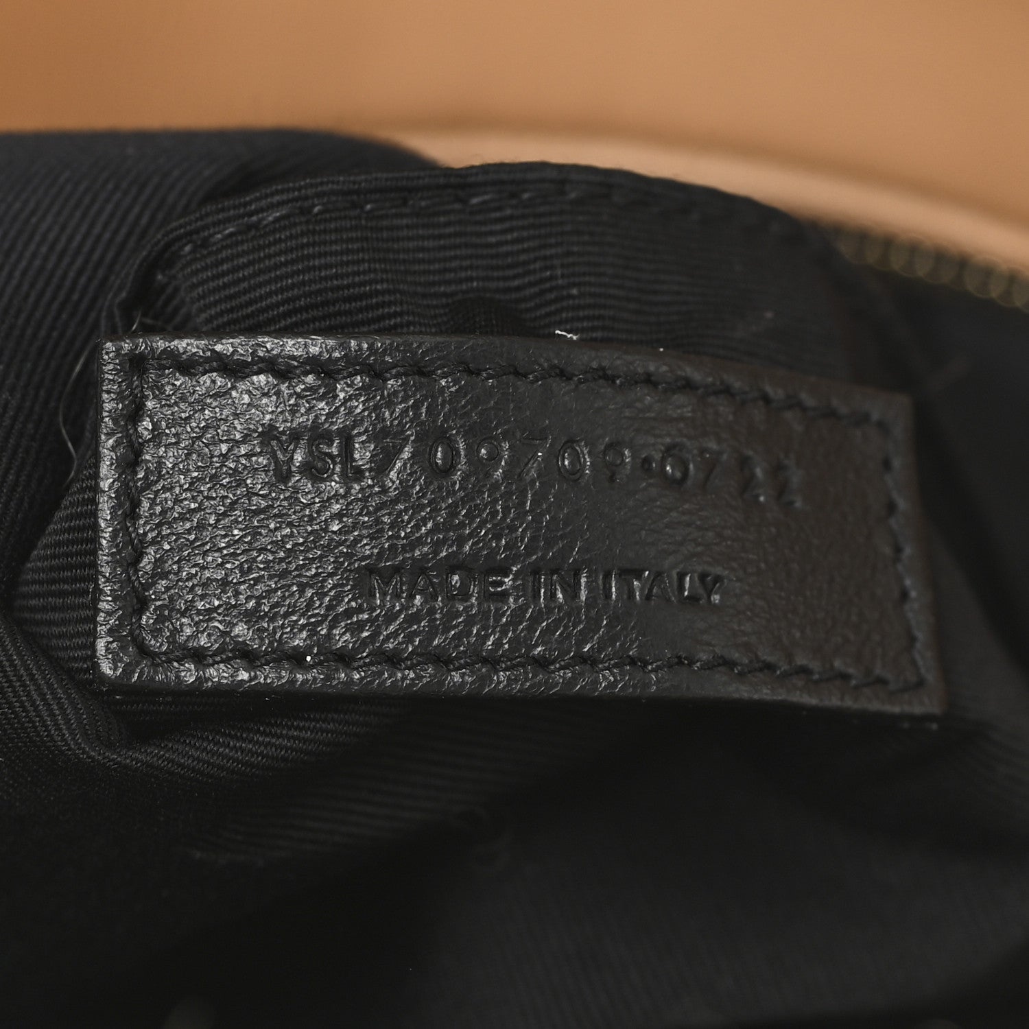 Saint Laurent Shearling Shoulder Bag Natural 7 of 10