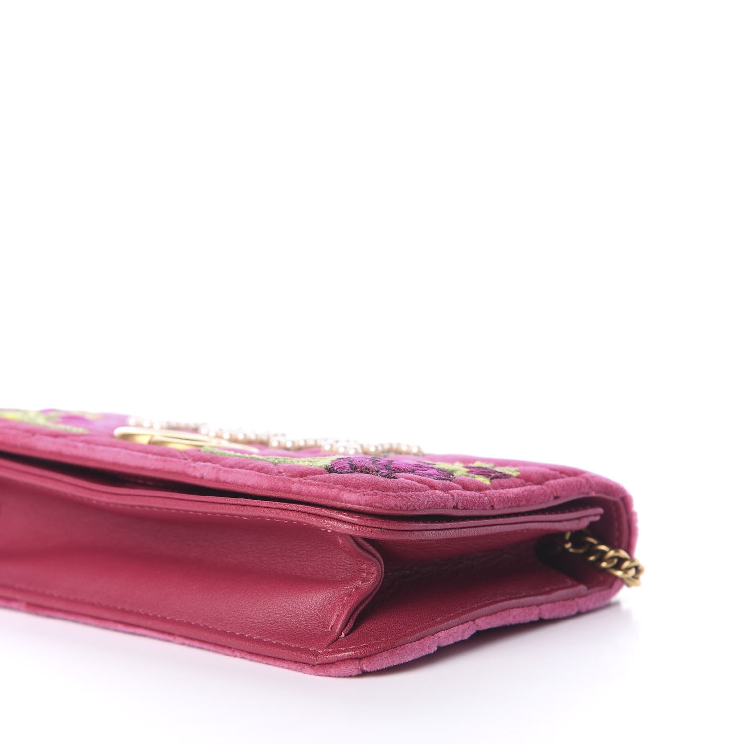 Gucci Velvet Matelasse Love Embroidered GG Marmont Mini Bag Light Raspberry Rose 7 of 13