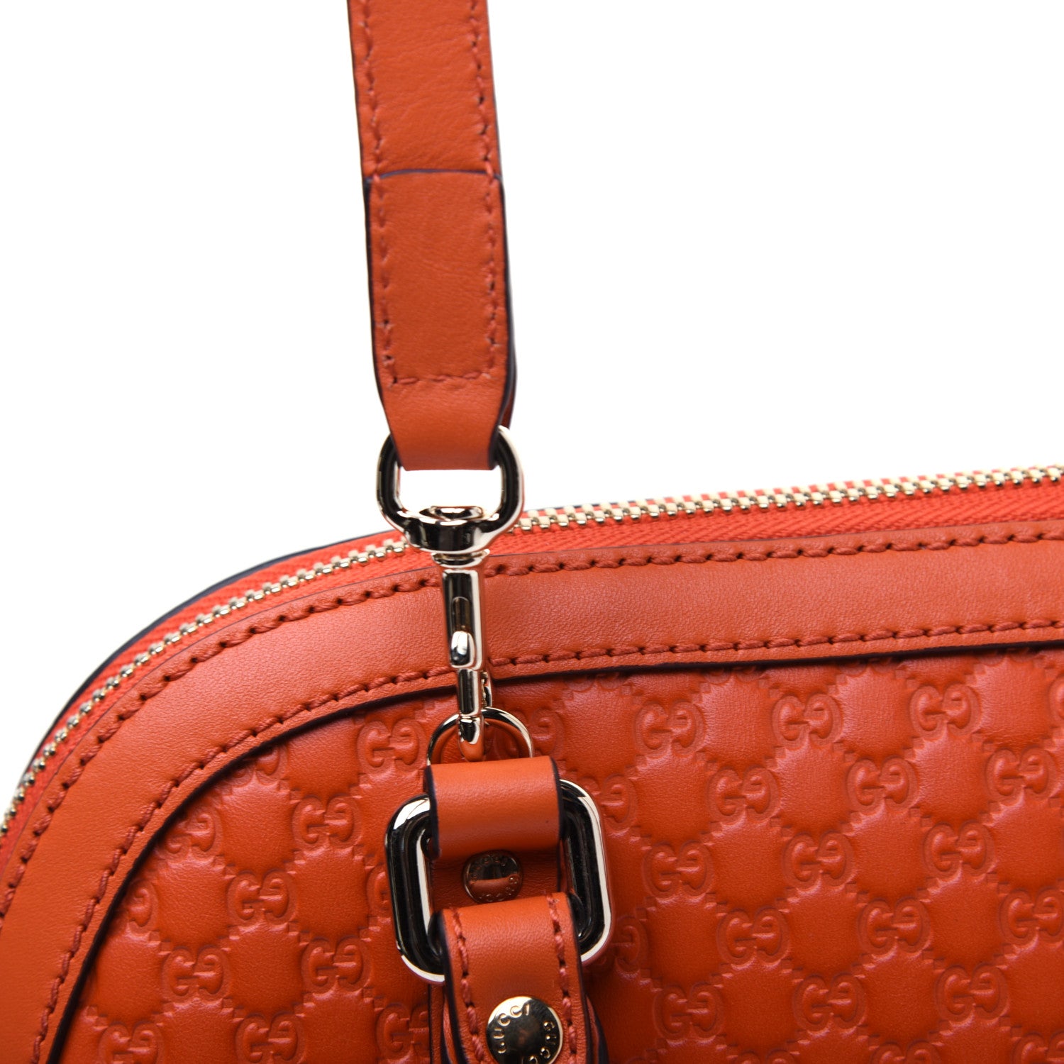 Gucci Microguccissima Mini Dome Bag Sun Orange 14 of 18