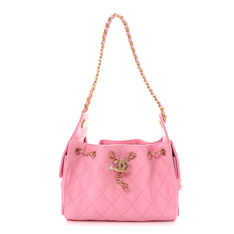 Caviar Quilted Mini Chanel 25 Handbag Pink