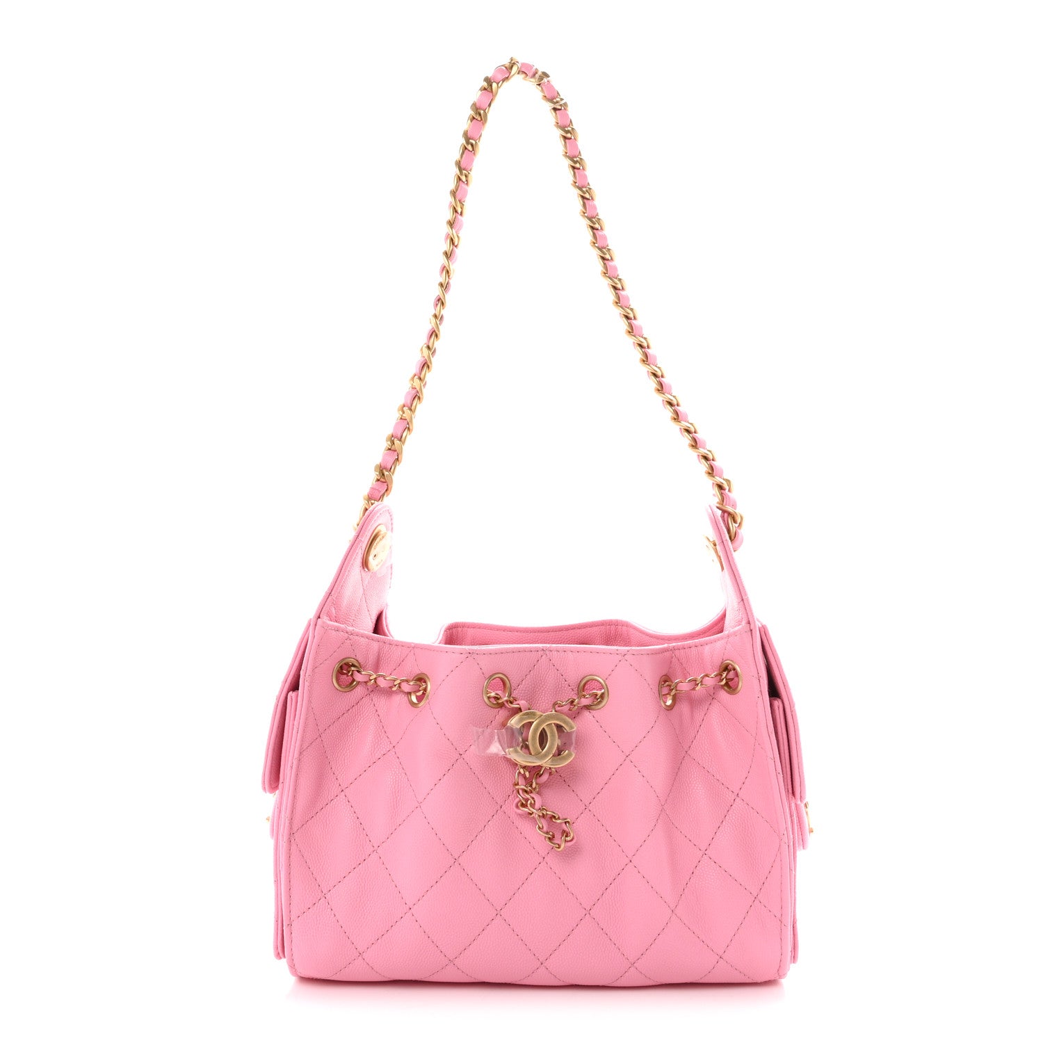 Chanel Caviar Quilted Mini Chanel 25 Handbag Pink 1 of 11