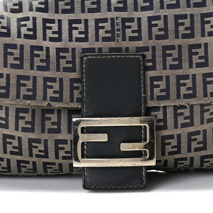Fendi Zucchino Baguette Navy 8 of 9