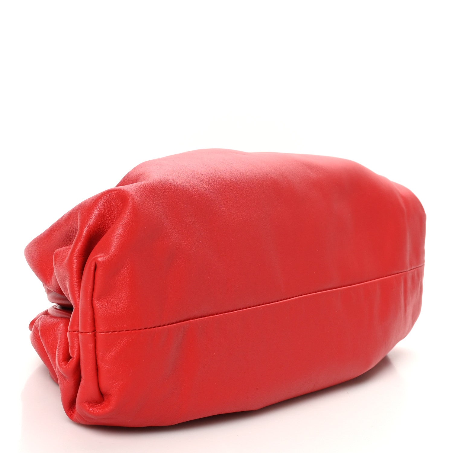 Bottega Veneta Smooth Butter Calf The Pouch Oversized Clutch Bright Red 4 of 10