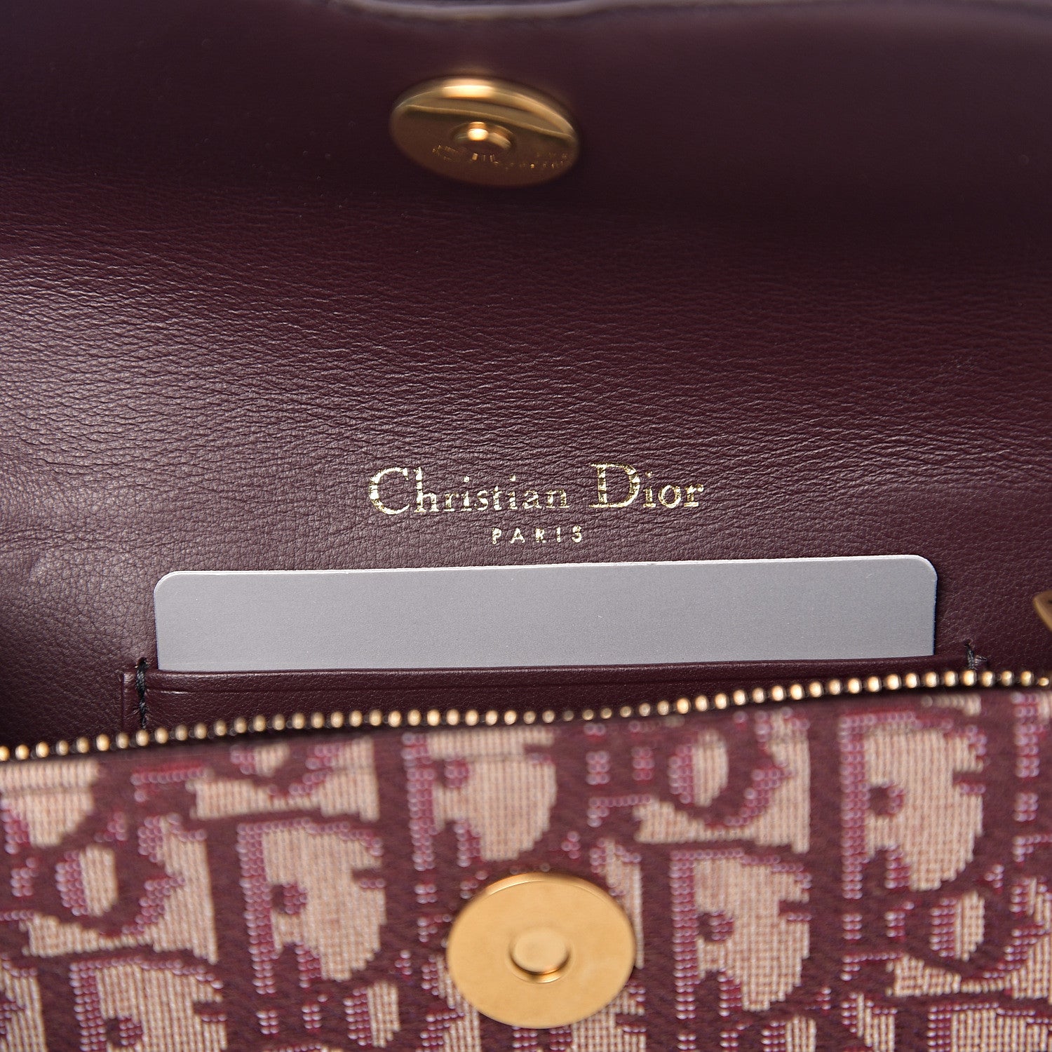 Christian Dior Oblique Saddle Belt Bag Bordeaux 5 of 8
