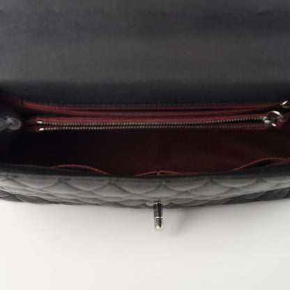 Chanel Caviar Quilted Small Coco Handle Flap Black 5 of 12
