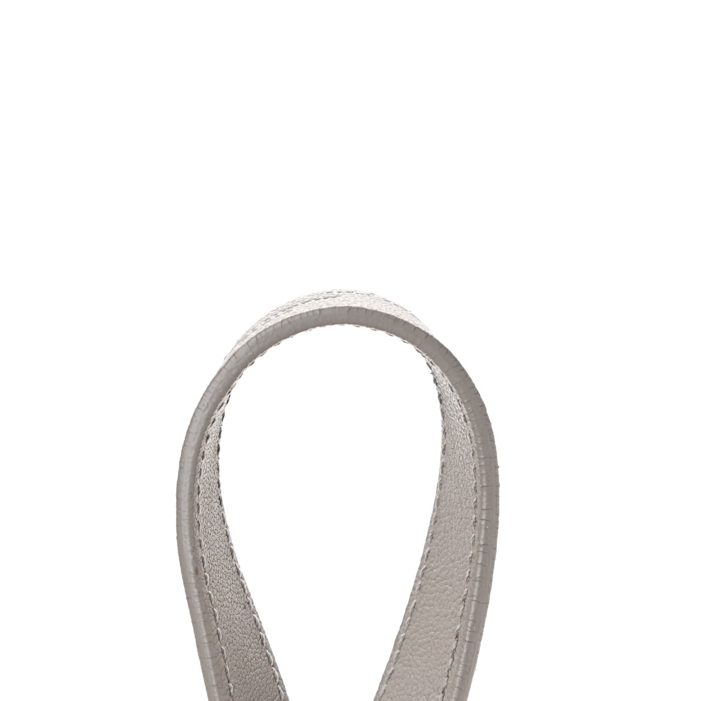 Sheepskin Matelasse Chevron Monogram Large College Satchel Light Grey