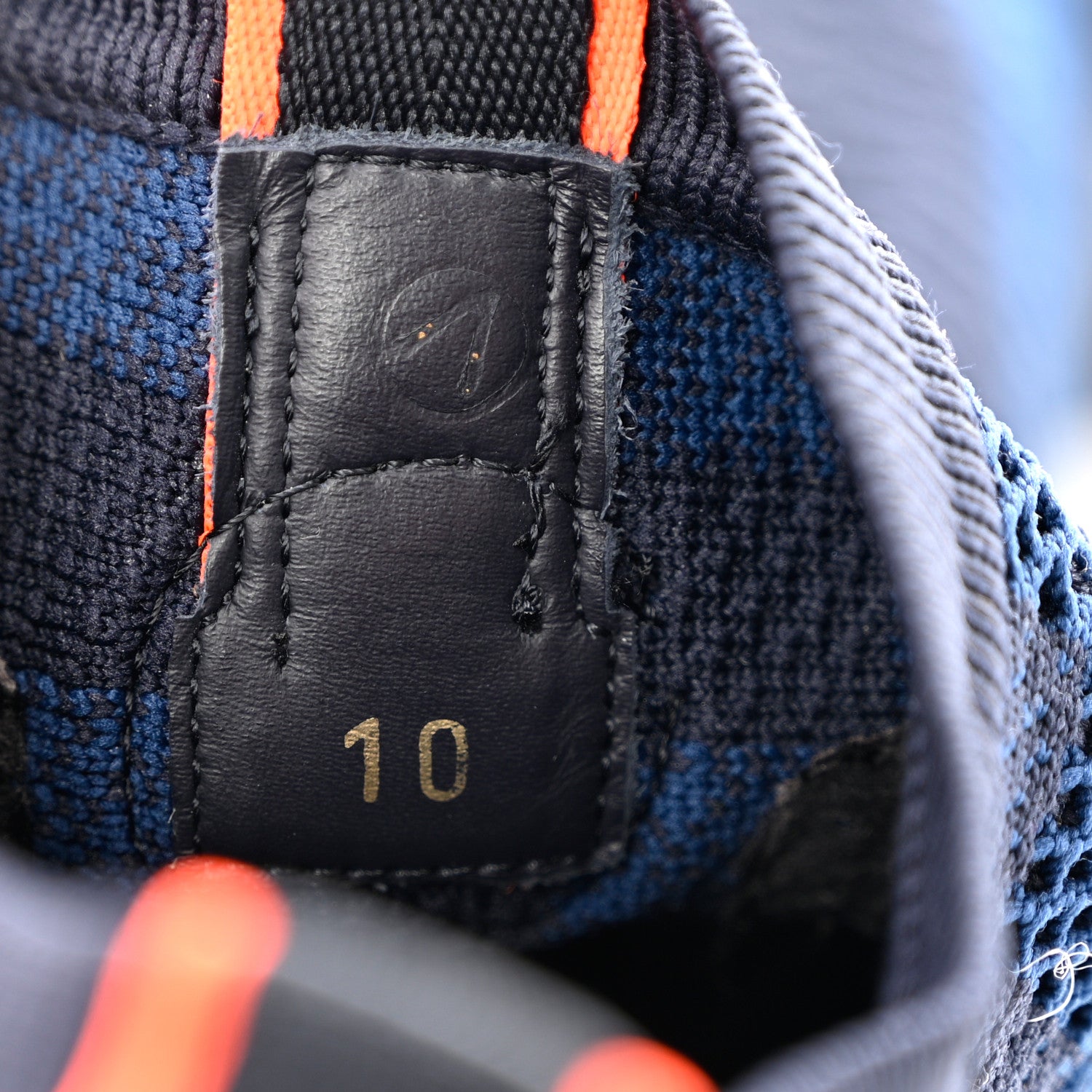 Louis Vuitton Knit Damier Mens Fastlane Sneakers 10 Cobalt 8 of 8