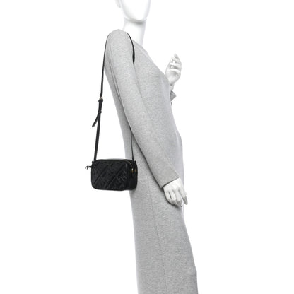Fendi Vitello Epoque FF Embossed Camera Case Black 2 of 13