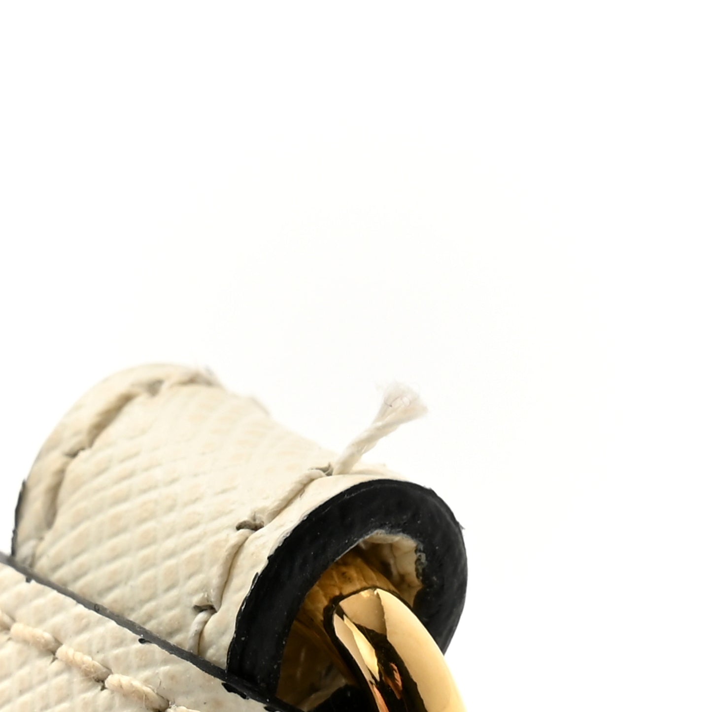 Saffiano Striped Fabric Nastro Righe Shoulder Strap Fuoco