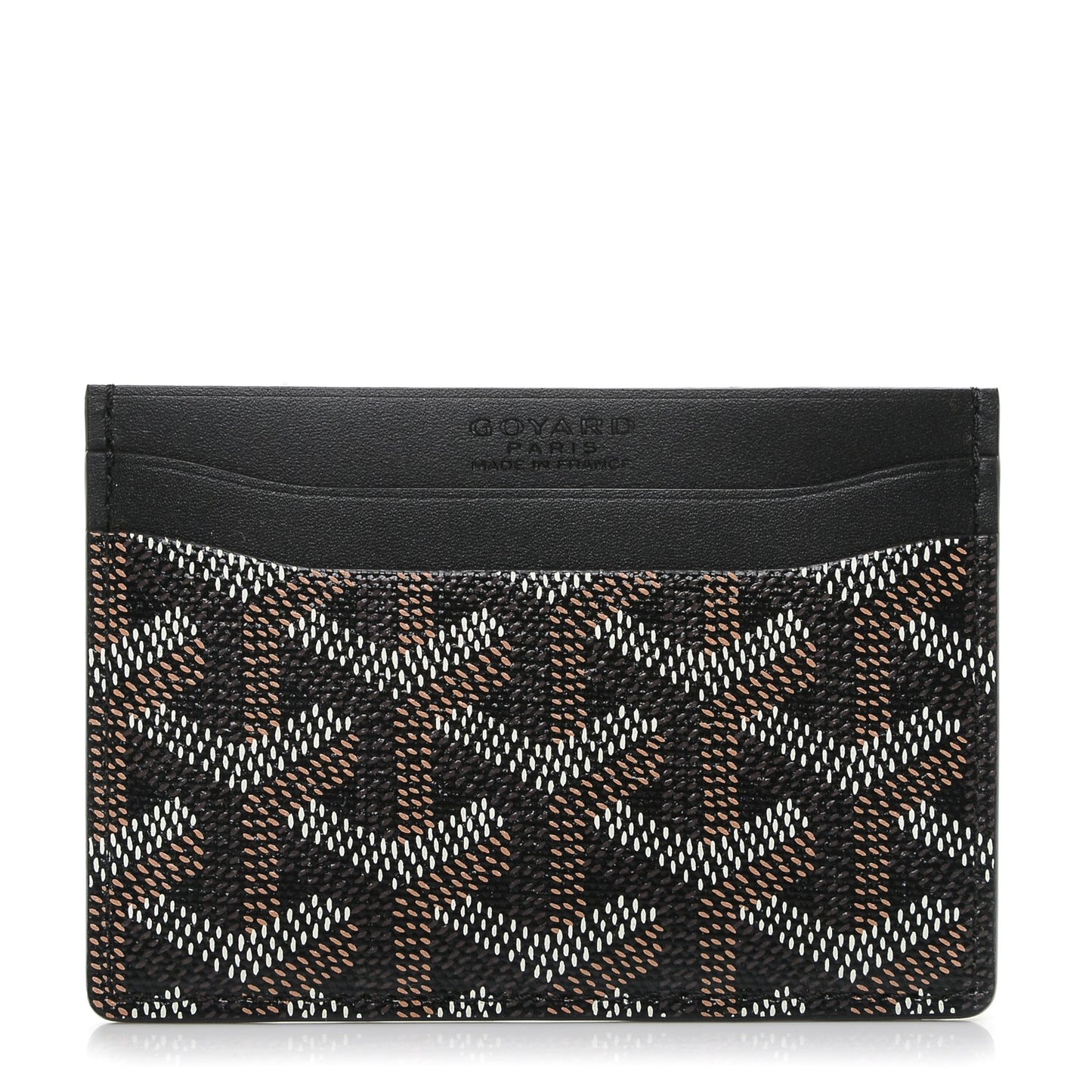 Goyardine Saint Sulpice Card Holder Black