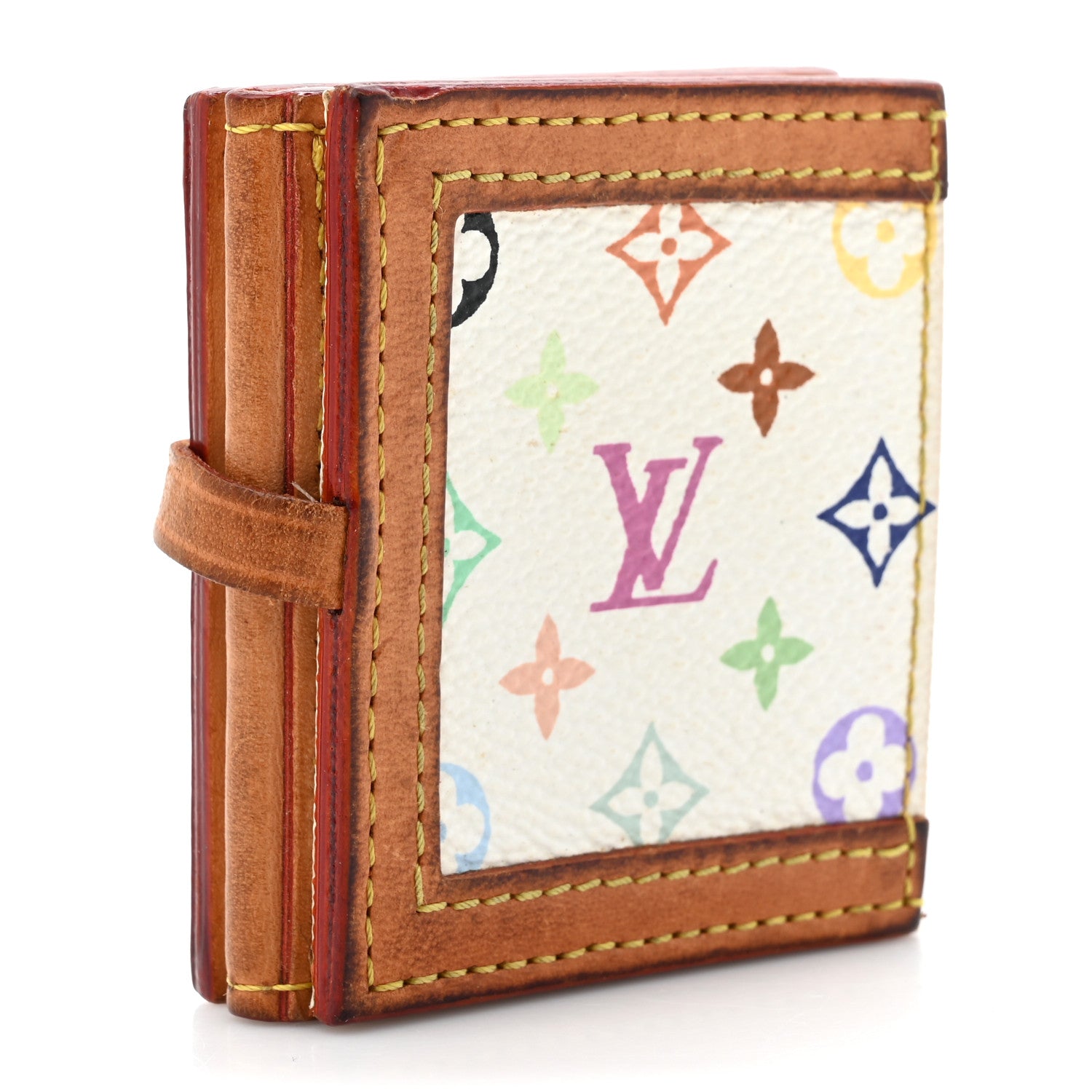 Louis Vuitton Monogram Multicolor 4 Photo Frame Wallet White 3 of 12