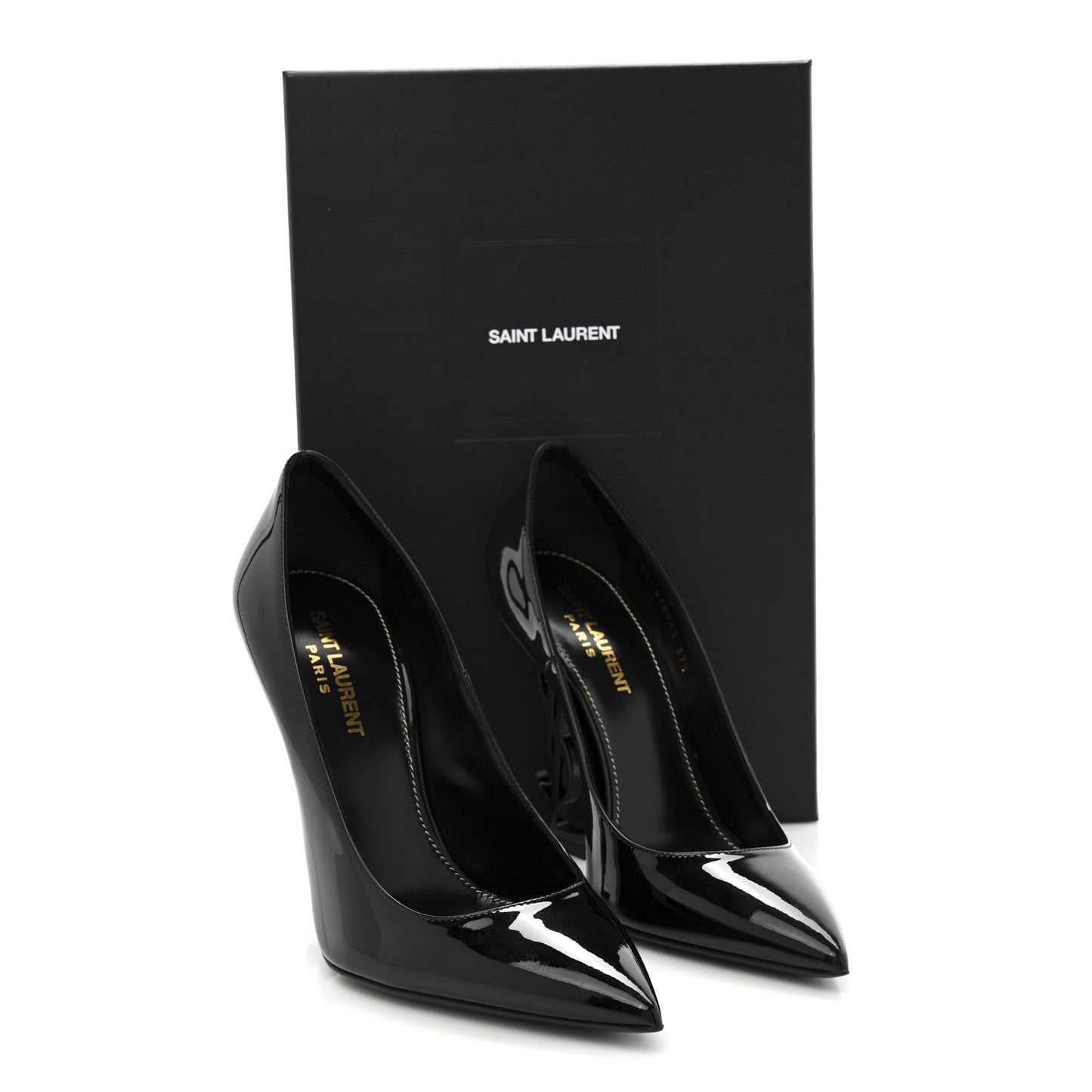 Patent Calfskin Opyum 110 Pumps 37.5 Black