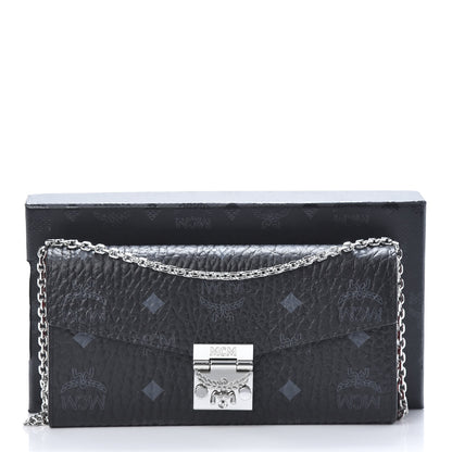 MCM Visetos Large Patricia Wallet On Chain Black 10 of 10