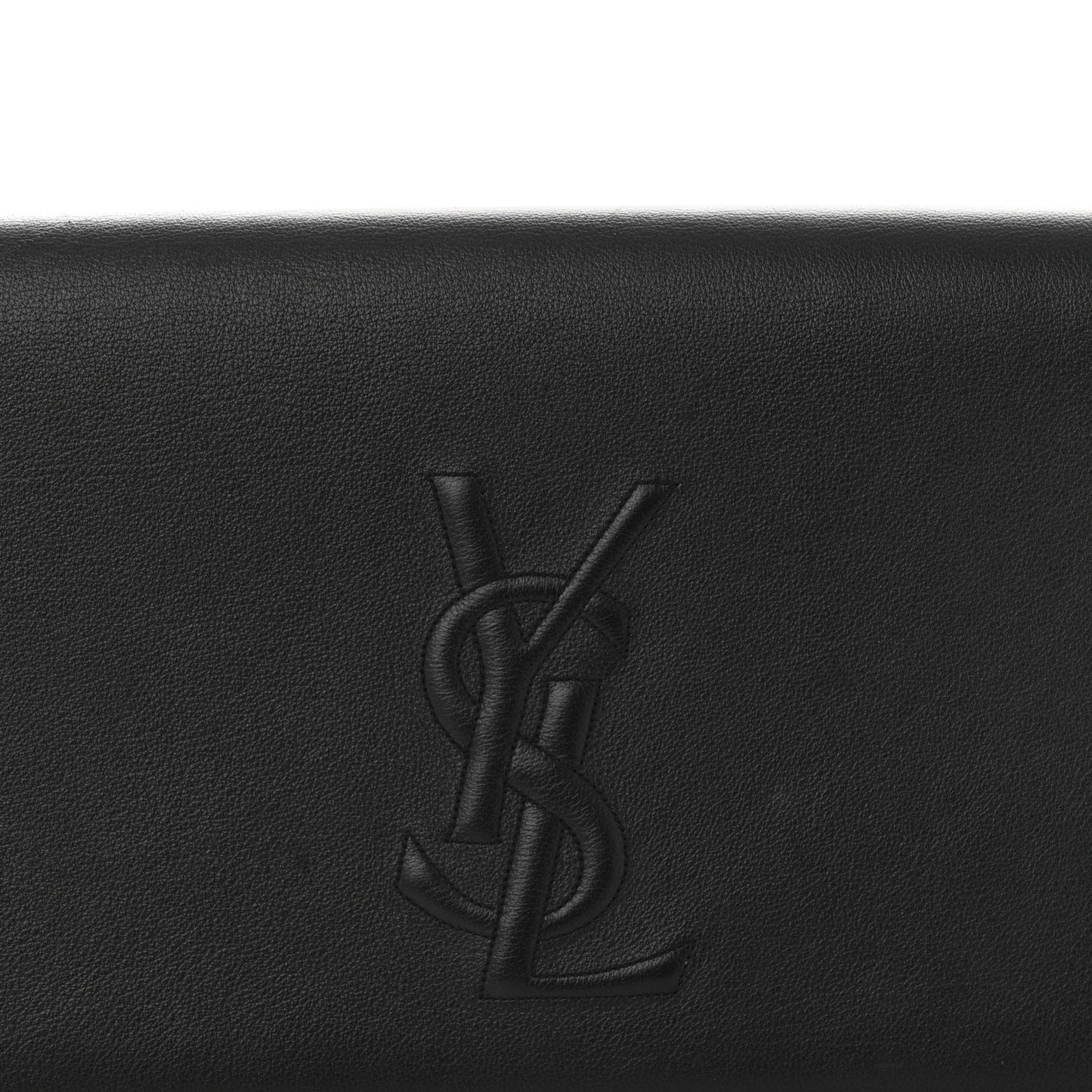 Calfskin Monogram Large Belle De Jour Clutch Black