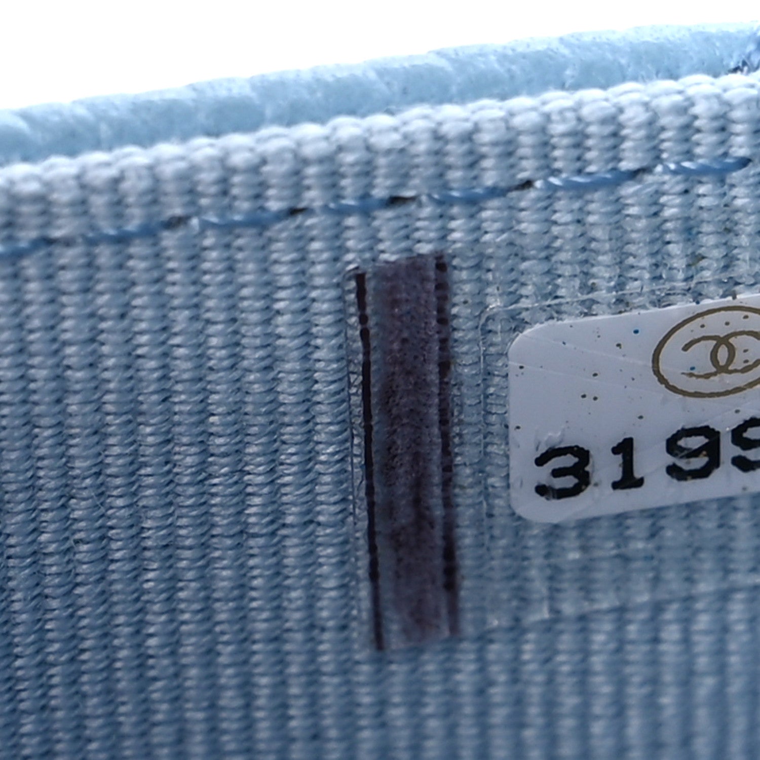 Chanel Caviar Quilted Flap Card Holder Wallet Light Blue 8 of 9