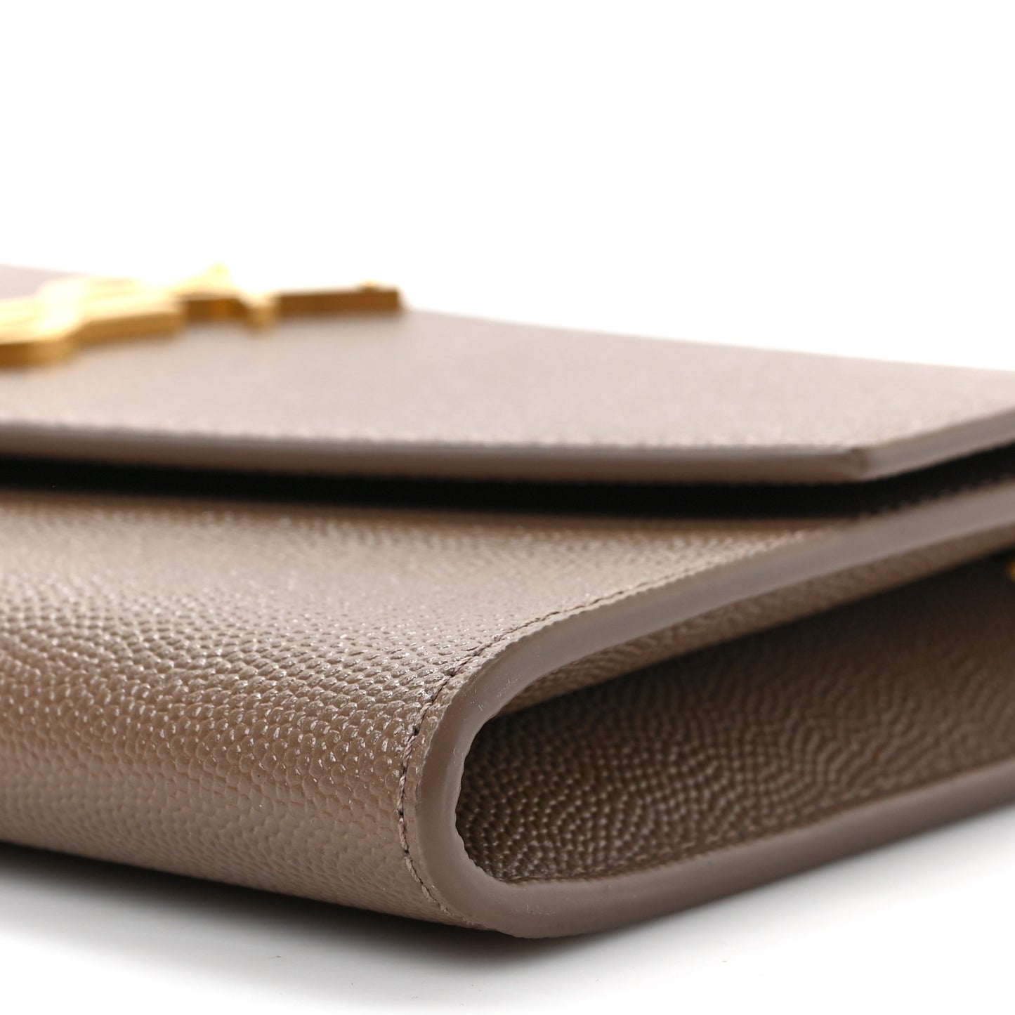 Grain De Poudre Monogram Uptown Chain Wallet Dark Beige